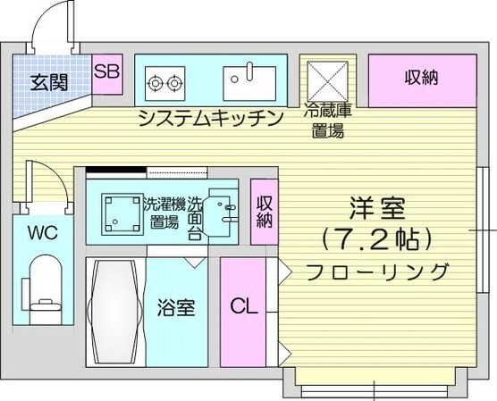 麻生駅 徒歩6分 3階の物件間取画像